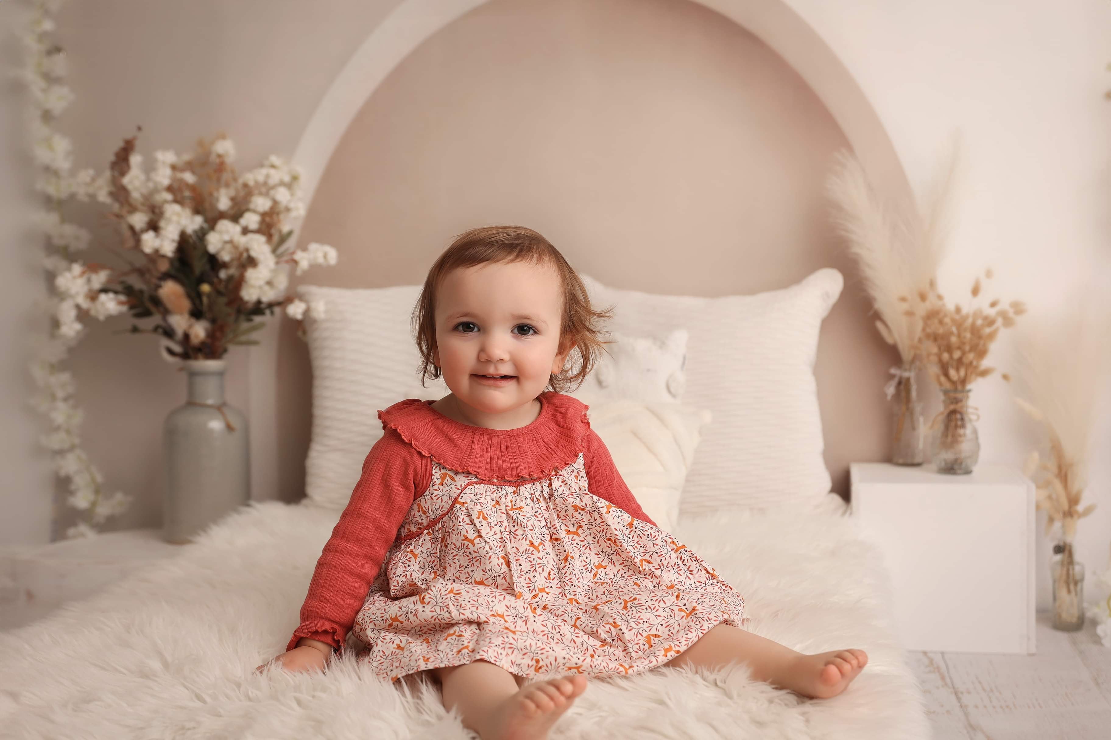 Kate Bohème Élégant Porte cintrée Style minimaliste Toile de fond conçue par Kate Image - Kate Backdrop FR