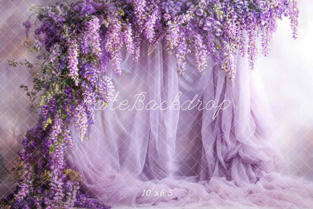 Kate Printemps Glycine fraîche Rideau Violet Toile de fond conçue par Emetselch - Kate Backdrop FR