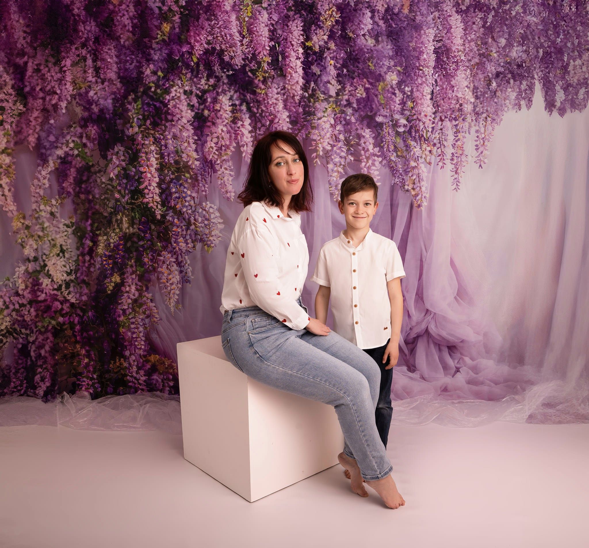 Kate Printemps Glycine fraîche Rideau Violet Toile de fond conçue par Emetselch - Kate Backdrop FR