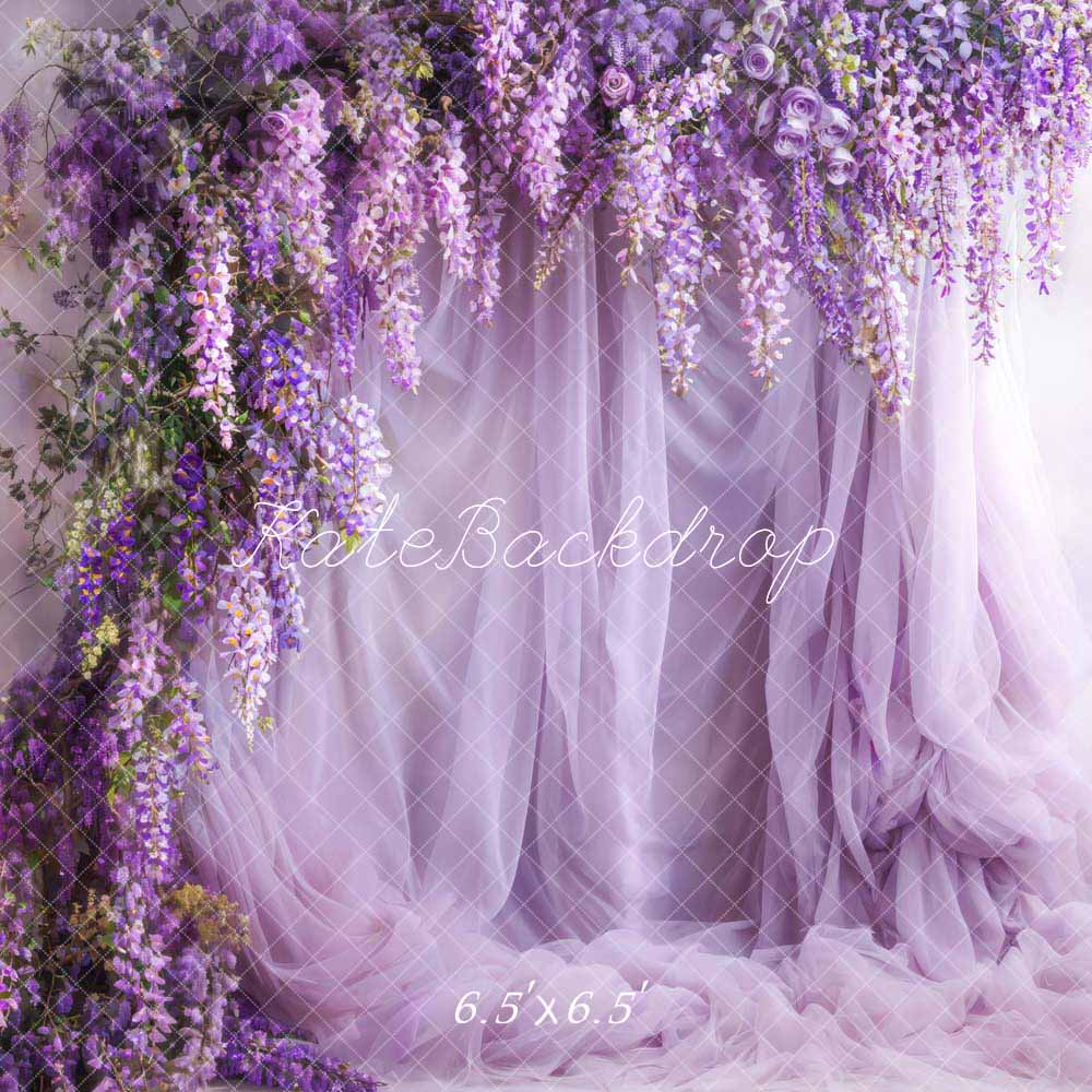 Kate Printemps Glycine fraîche Rideau Violet Toile de fond conçue par Emetselch - Kate Backdrop FR