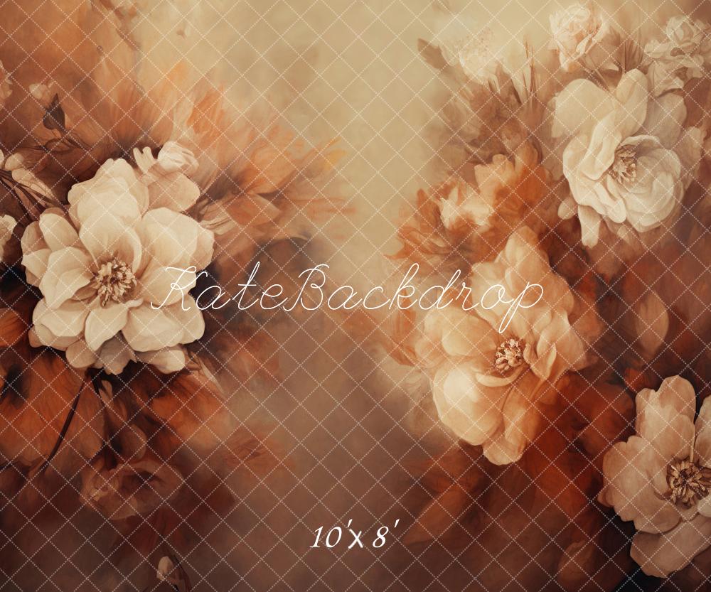 Kate Beaux-Arts Fleurs Jaune Fête des mères Toile de fond conçue par GQ - Kate Backdrop FR