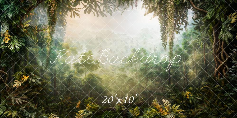 Kate Printemps Aventure Forêt Vert Toile de fond conçue par Chain Photographie - Kate Backdrop FR