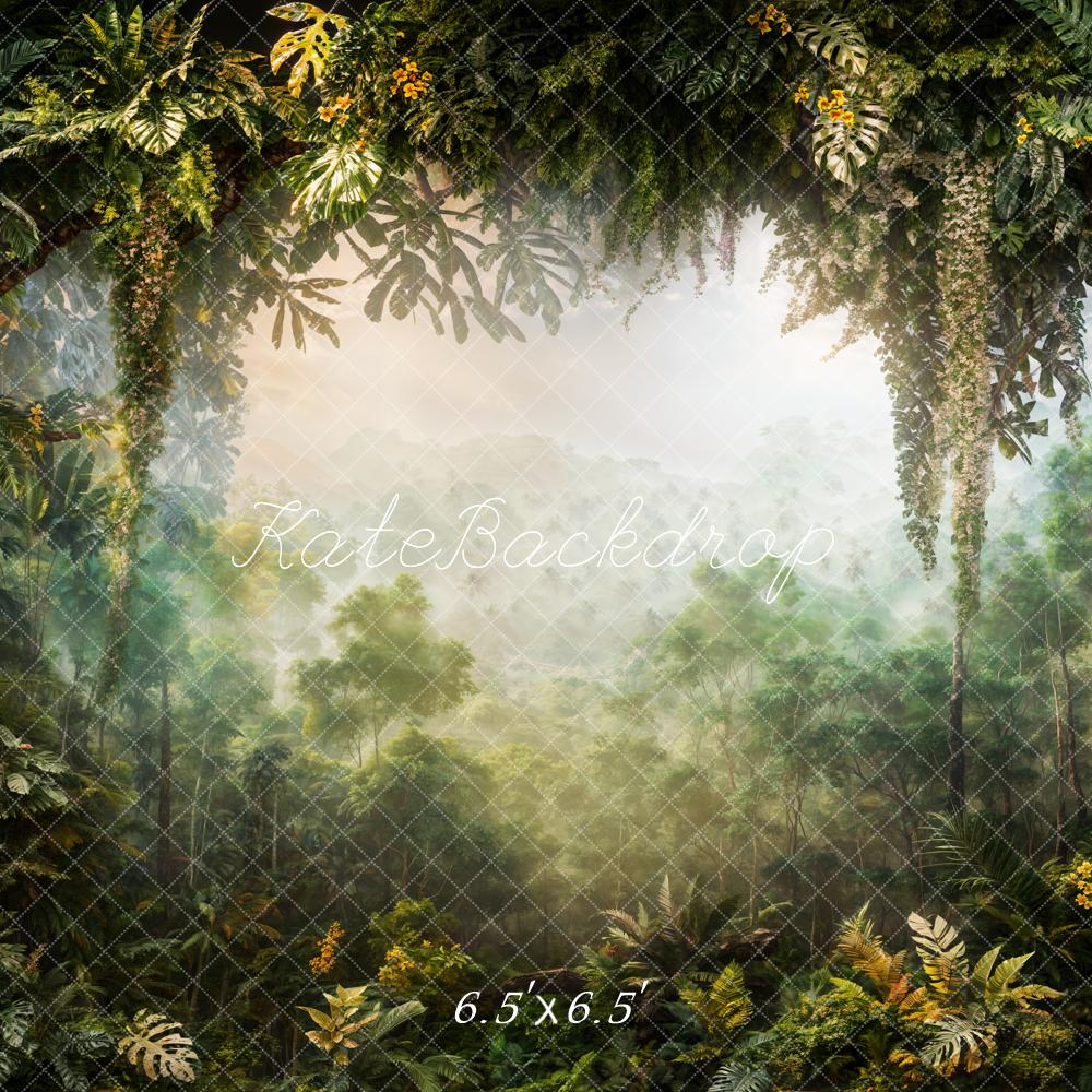 Kate Printemps Aventure Forêt Vert Toile de fond conçue par Chain Photographie - Kate Backdrop FR