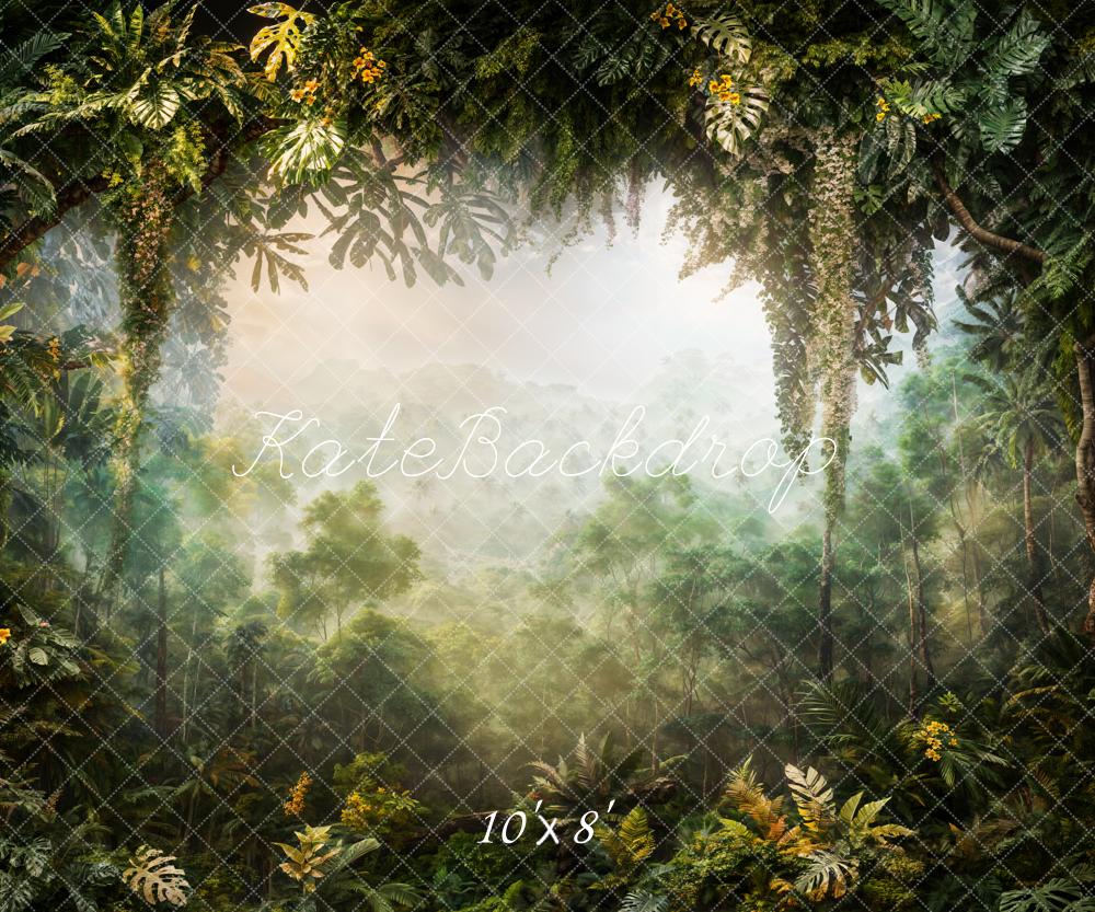 Kate Printemps Aventure Forêt Vert Toile de fond conçue par Chain Photographie - Kate Backdrop FR