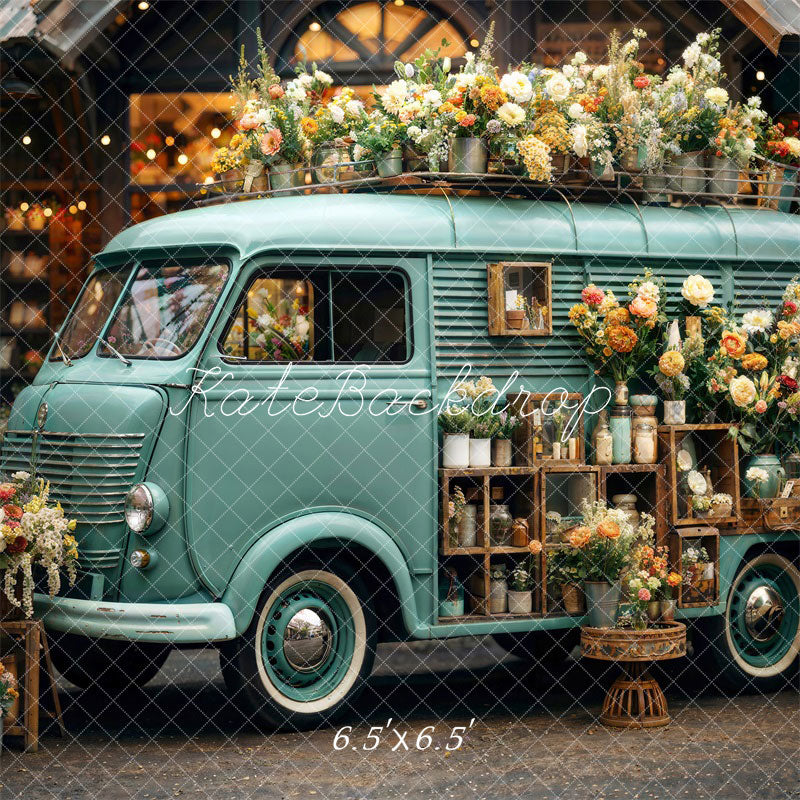 Kate Printemps Fleurs Camping-car Toile de fond conçue par Chain Photographie - Kate Backdrop FR
