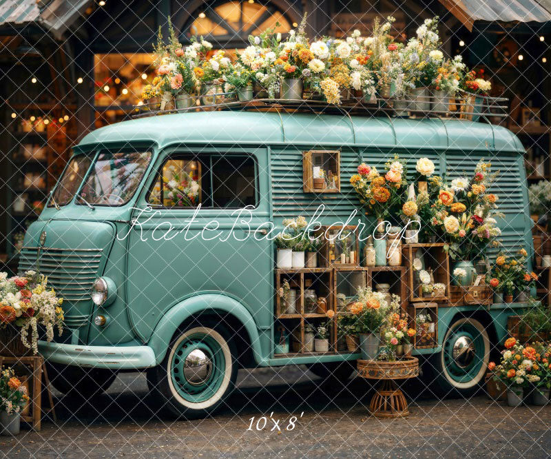 Kate Printemps Fleurs Camping-car Toile de fond conçue par Chain Photographie - Kate Backdrop FR