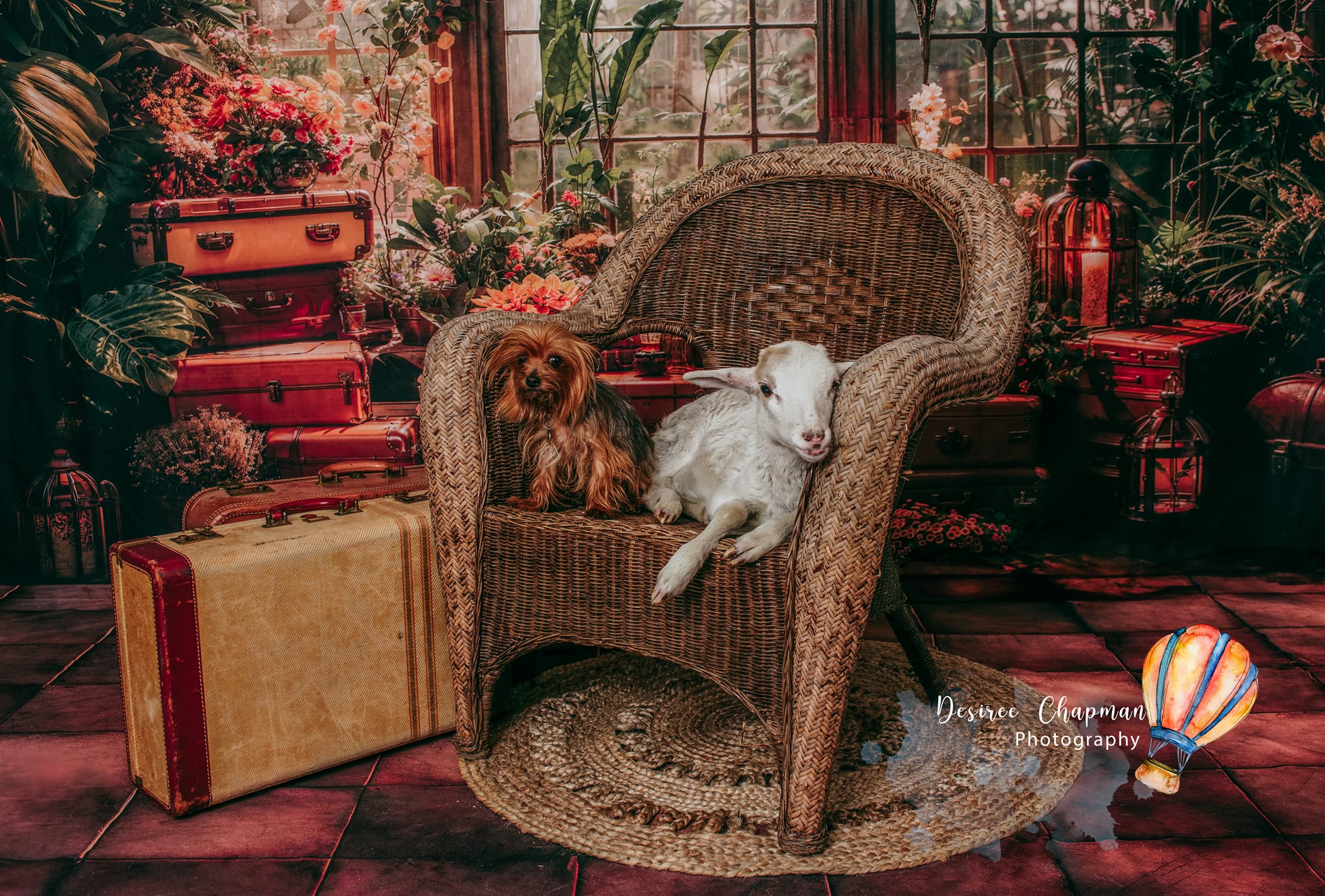 Kate Printemps Plante verte Fenêtre Chambre Toile de fond conçue par Chain Photographie - Kate Backdrop FR