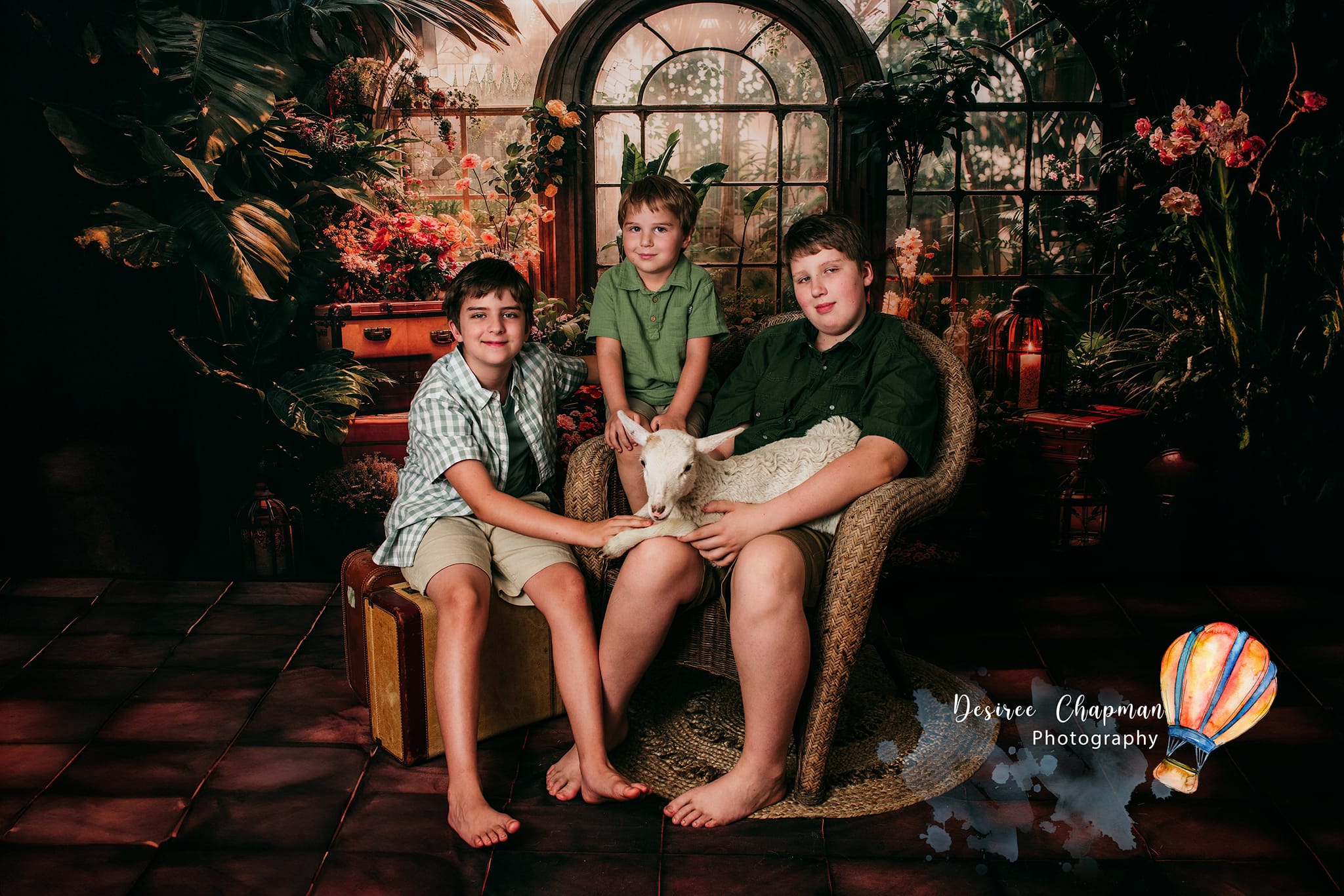 Kate Printemps Plante verte Fenêtre Chambre Toile de fond conçue par Chain Photographie - Kate Backdrop FR