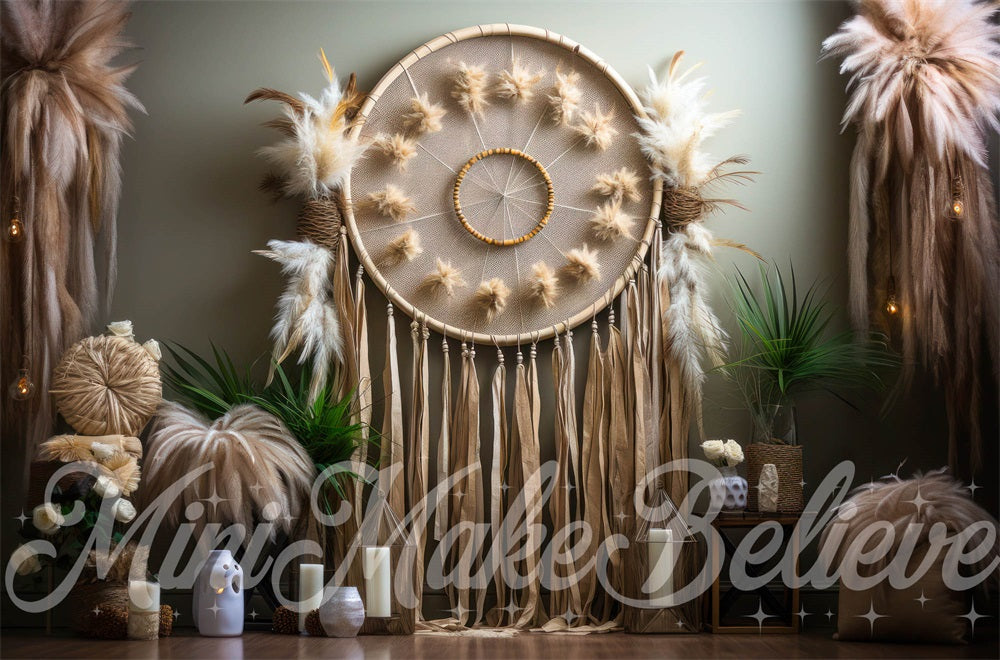 Kate Bohème Macramé Attrape-rêves Toile de fond conçue par Mini MakeBelieve - Kate Backdrop FR