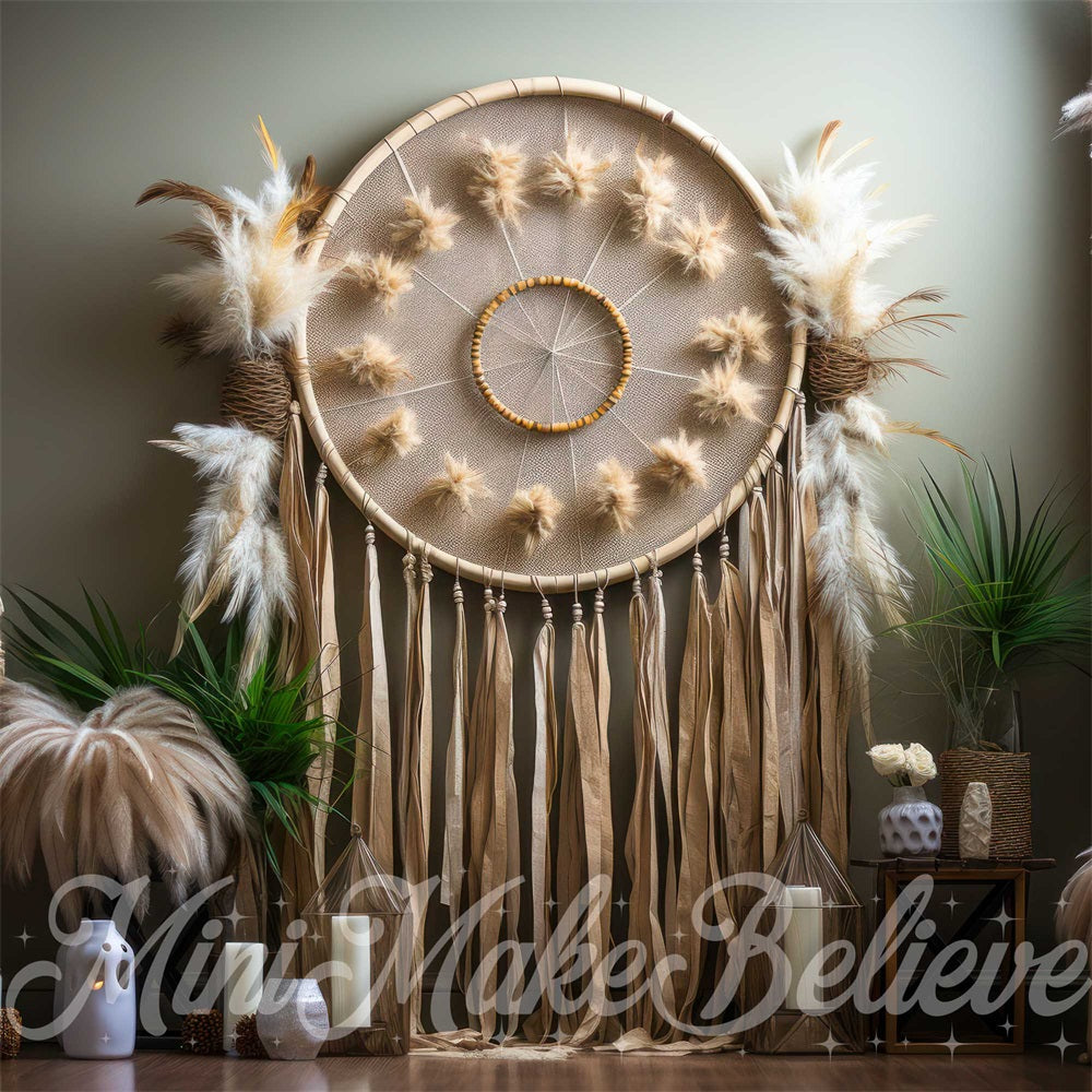 Kate Bohème Macramé Attrape-rêves Toile de fond conçue par Mini MakeBelieve - Kate Backdrop FR