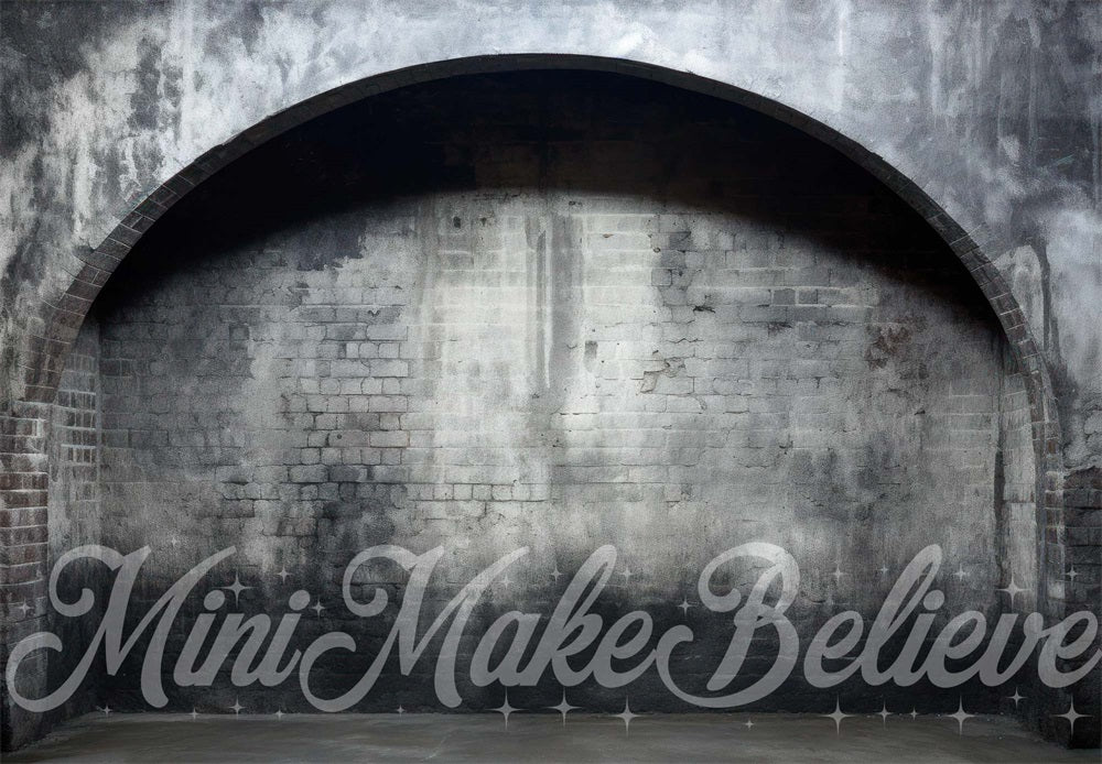 Kate Intérieur Arche Gris Simple Toile de fond conçue par Mini MakeBelieve - Kate Backdrop FR