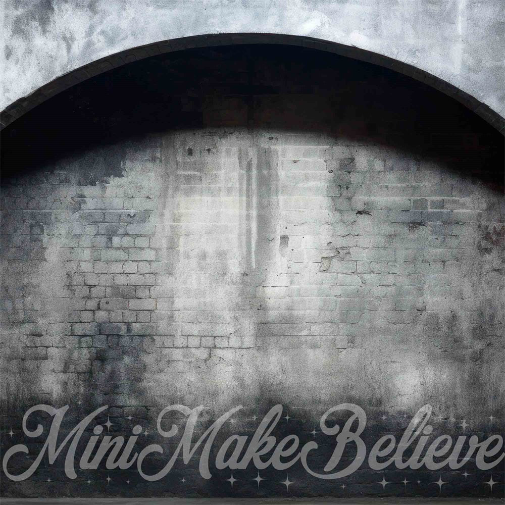 Kate Intérieur Arche Gris Simple Toile de fond conçue par Mini MakeBelieve - Kate Backdrop FR