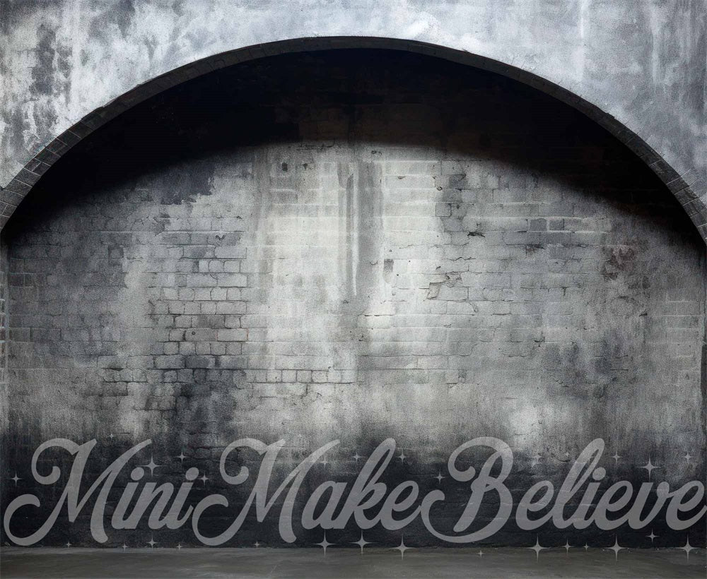 Kate Intérieur Arche Gris Simple Toile de fond conçue par Mini MakeBelieve - Kate Backdrop FR