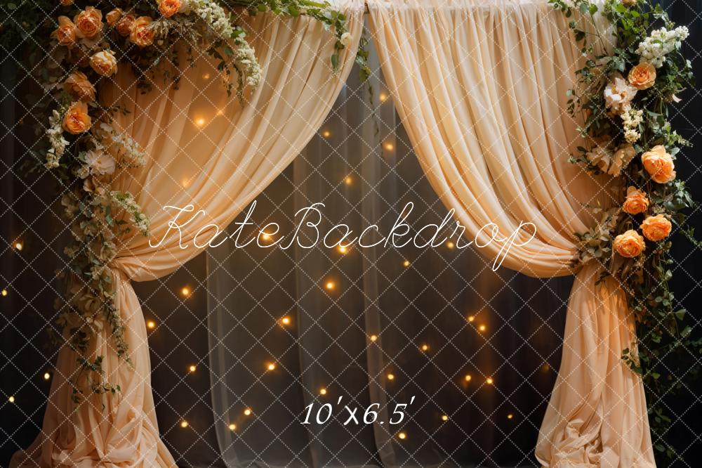 Kate Printemps Fleur Rideau Guirlandes lumineuses Toile de fond conçue par Emetselch - Kate Backdrop FR