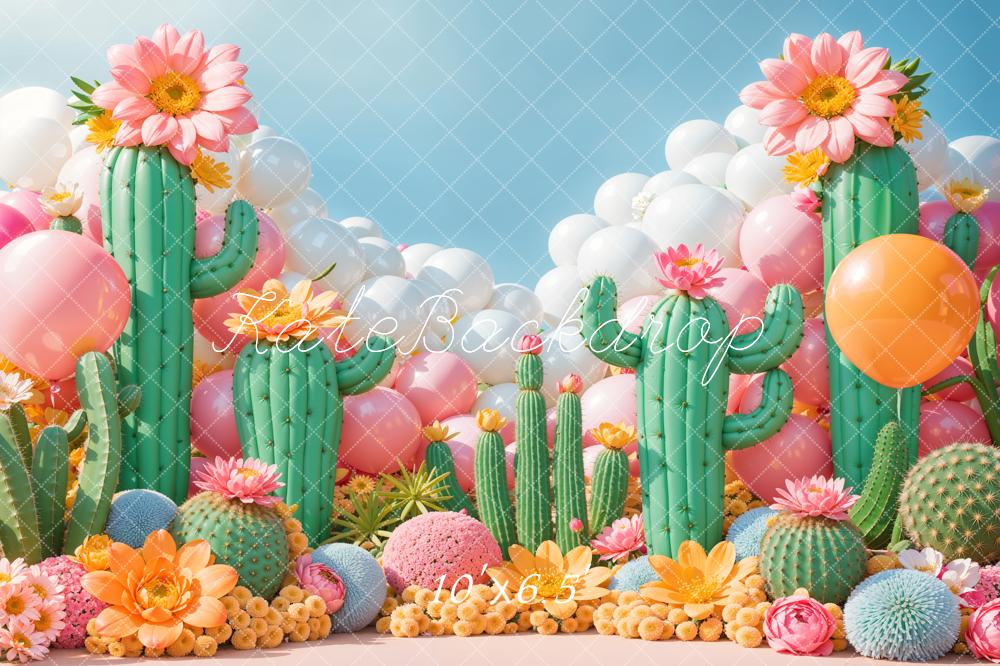Kate Cactus Ballon Conte de fée Toile de fond conçue par Emetselch - Kate Backdrop FR