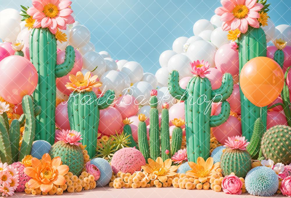 Kate Cactus Ballon Conte de fée Toile de fond conçue par Emetselch - Kate Backdrop FR