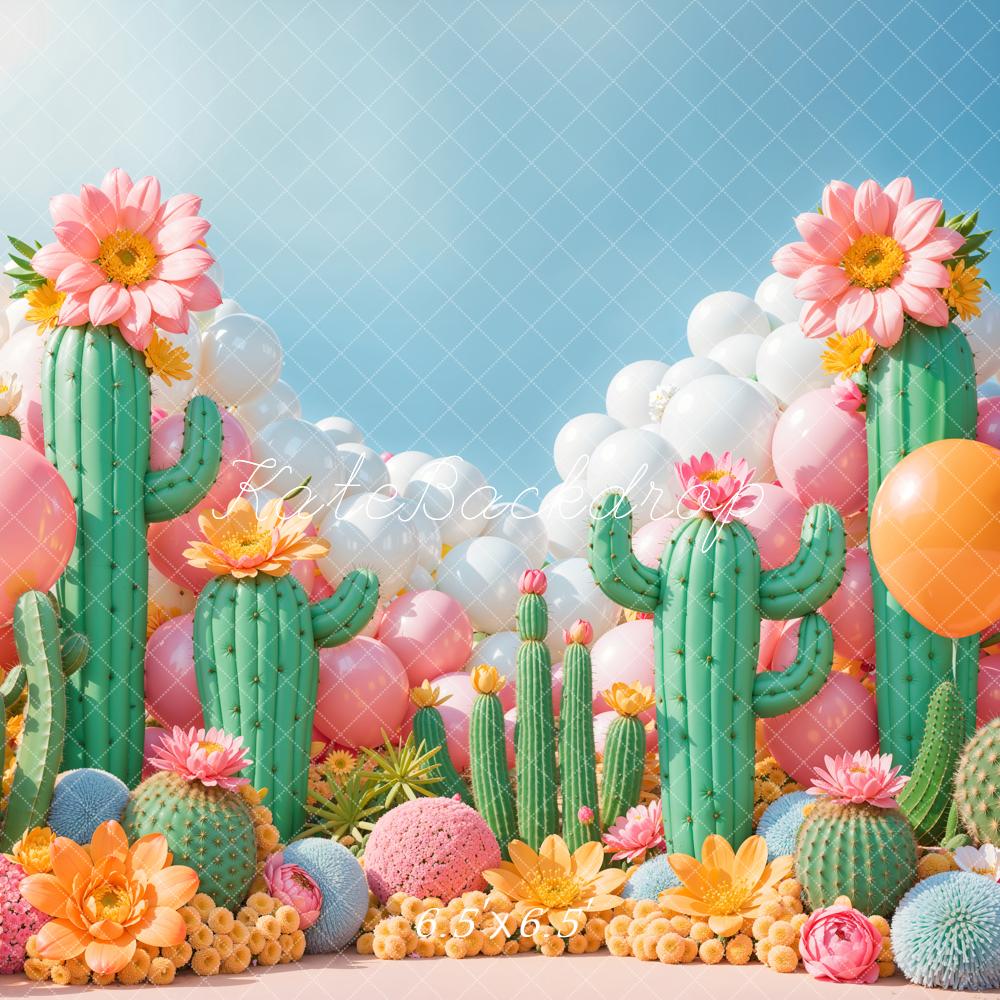 Kate Cactus Ballon Conte de fée Toile de fond conçue par Emetselch - Kate Backdrop FR