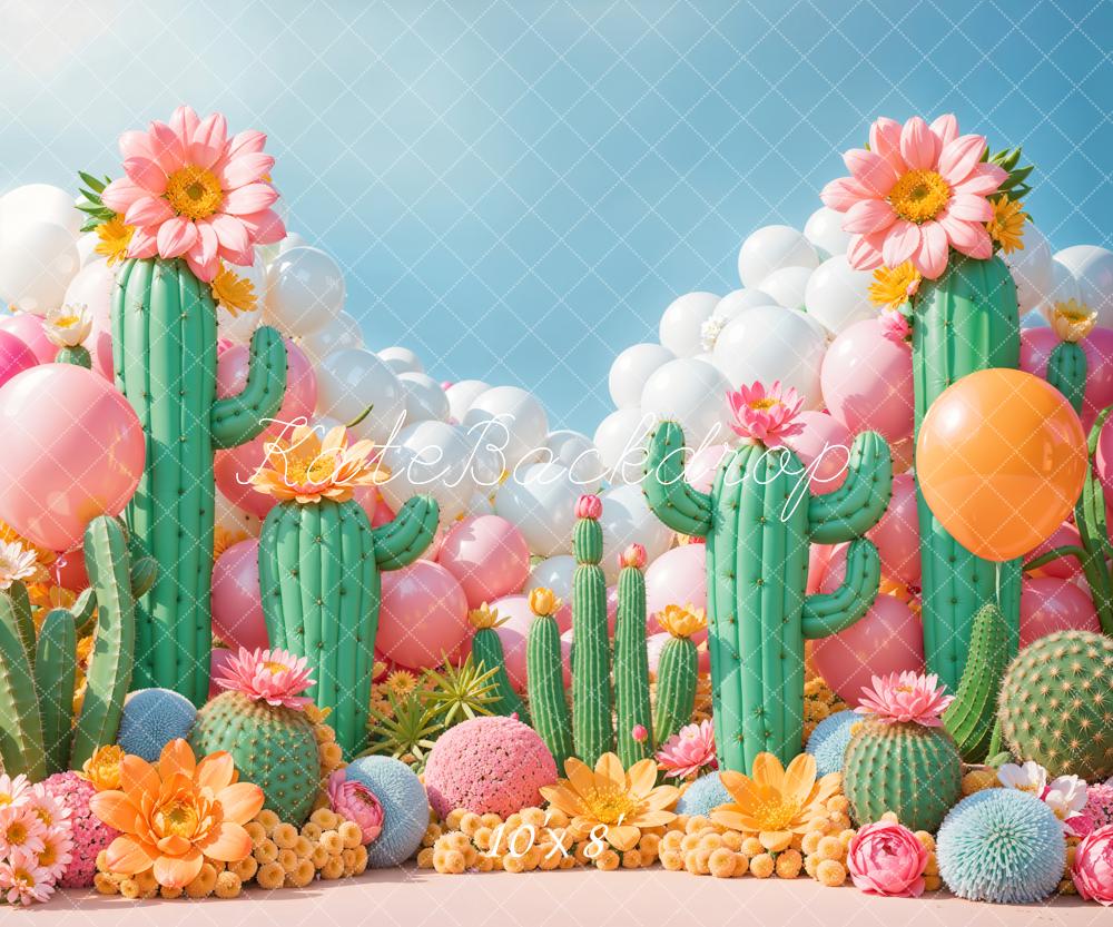 Kate Cactus Ballon Conte de fée Toile de fond conçue par Emetselch - Kate Backdrop FR