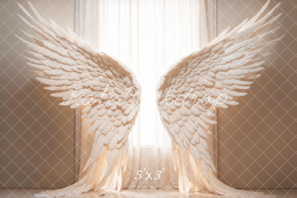 Kate Blanc Aile d'ange Rideaux Toile de fond conçue par Chain Photographie - Kate Backdrop FR
