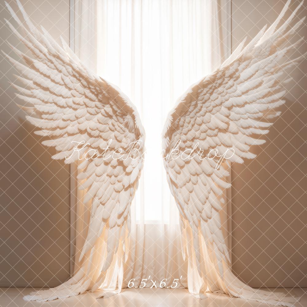 Kate Blanc Aile d'ange Rideaux Toile de fond conçue par Chain Photographie - Kate Backdrop FR