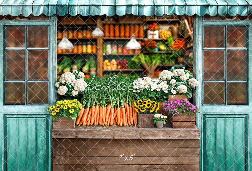Kate Printemps Magasin de Fleurs et Fruits Toile de fond conçue par Chain Photographie - Kate Backdrop FR