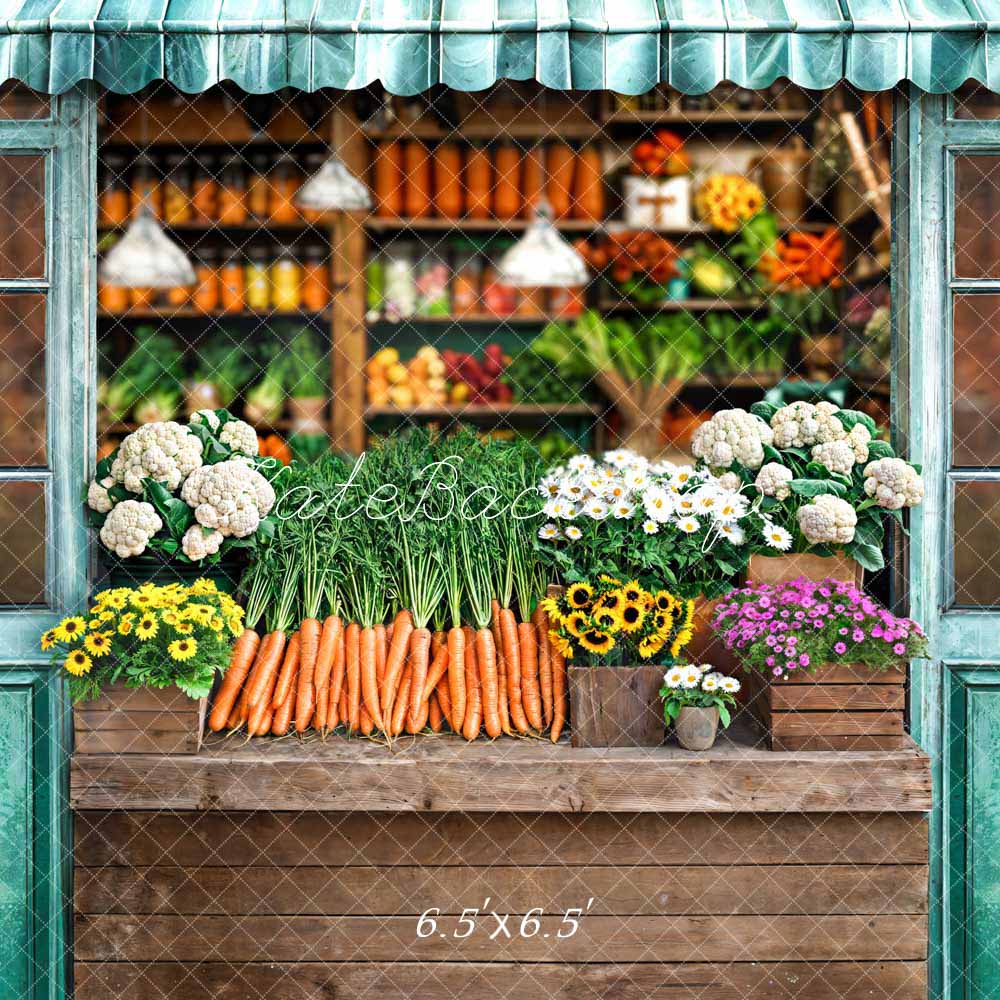 Kate Printemps Magasin de Fleurs et Fruits Toile de fond conçue par Chain Photographie - Kate Backdrop FR