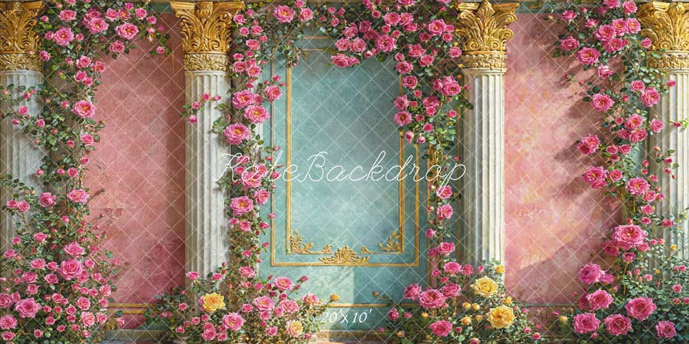 Kate Printemps Fleurs Mur de Style Européen Toile de fond conçue par Emetselch - Kate Backdrop FR