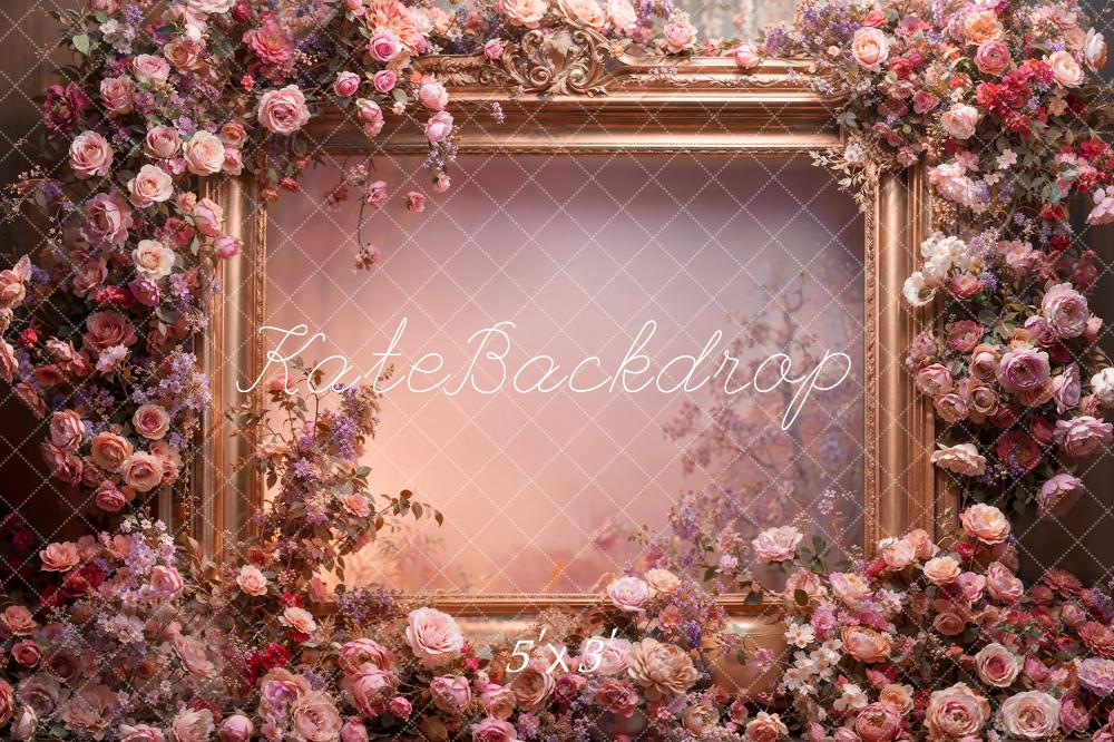 Kate Printemps Fleurs Cadre photo Rose Toile de fond conçue par Emetselch - Kate Backdrop FR