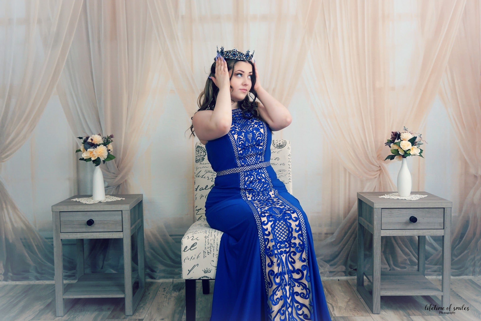 Kate Blanc Rideaux Fenêtre Chambre Toile de fond conçue par Emetselch - Kate Backdrop FR