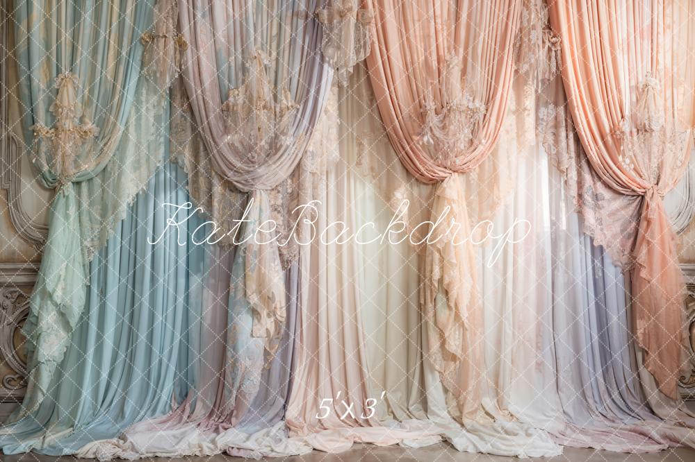 Kate Coloré Rideaux Doux Fête des mères Toile de fond conçue par Emetselch - Kate Backdrop FR