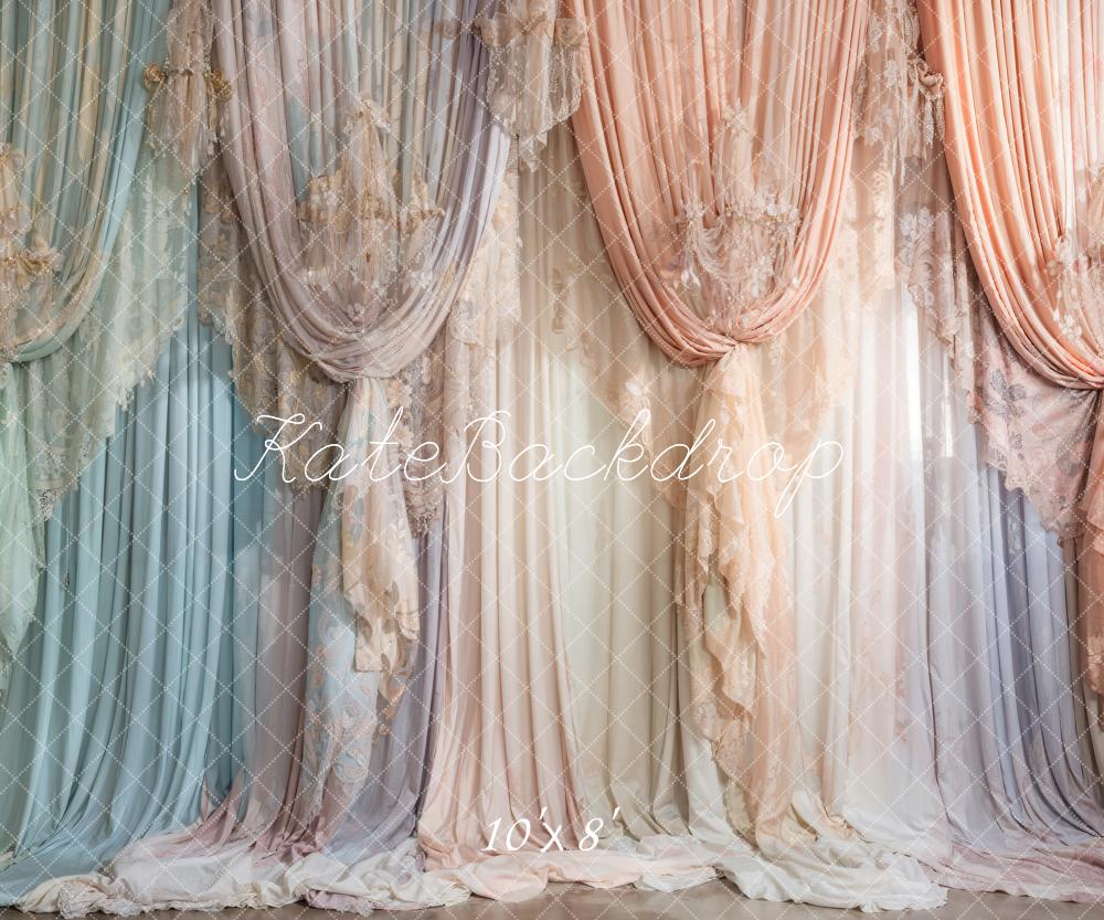 Kate Coloré Rideaux Doux Fête des mères Toile de fond conçue par Emetselch - Kate Backdrop FR