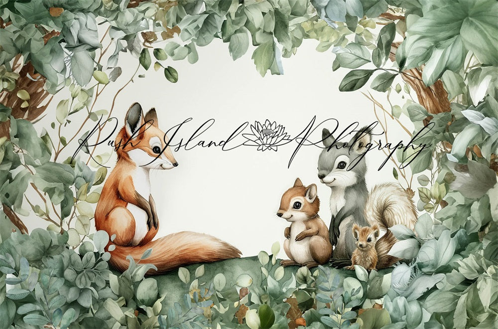 Kate Renard-ET-Amis Conte de fées Toile de fond conçue par Laura Bybee - Kate Backdrop FR