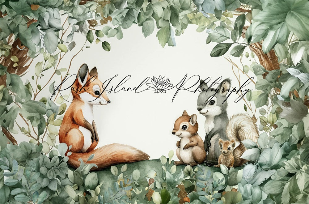 Kate Renard-ET-Amis Conte de fées Toile de fond conçue par Laura Bybee - Kate Backdrop FR