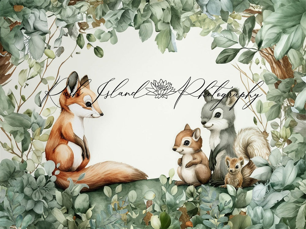 Kate Renard-ET-Amis Conte de fées Toile de fond conçue par Laura Bybee - Kate Backdrop FR