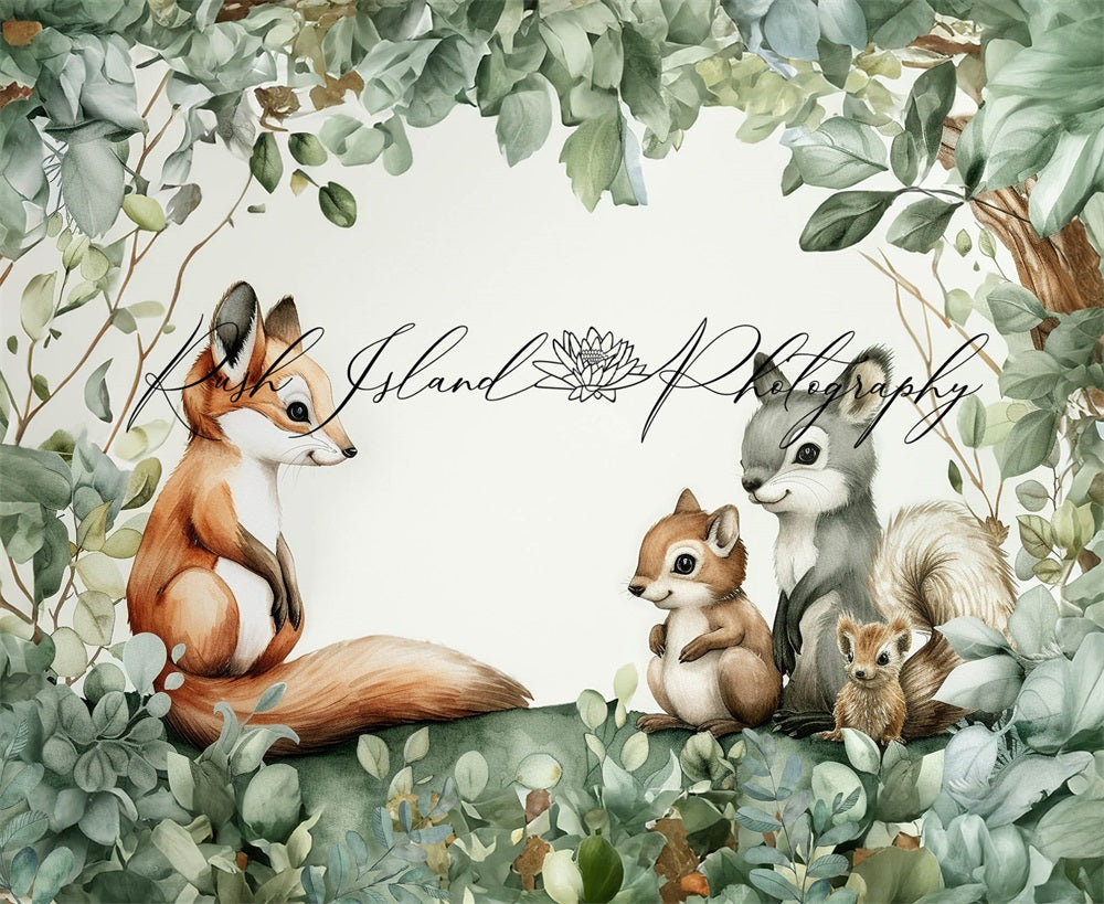 Kate Renard-ET-Amis Conte de fées Toile de fond conçue par Laura Bybee - Kate Backdrop FR