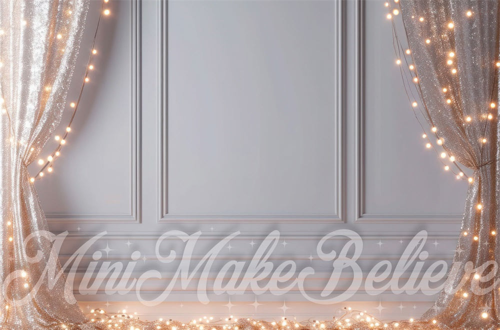 Kate Intérieur Paillettes Rideaux Lumière Mur Toile de fond conçue par Mini MakeBelieve - Kate Backdrop FR