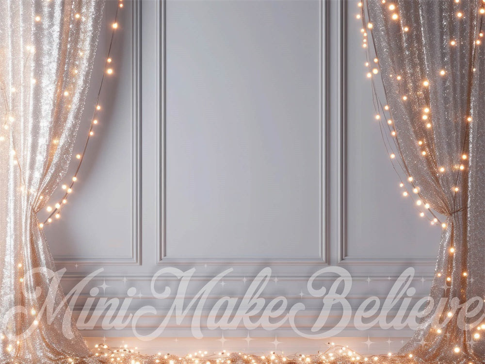 Kate Intérieur Paillettes Rideaux Lumière Mur Toile de fond conçue par Mini MakeBelieve - Kate Backdrop FR