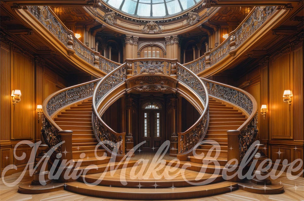 Kate Titanic Luxe Escaliers Toile de fond conçue par Mini MakeBelieve - Kate Backdrop FR