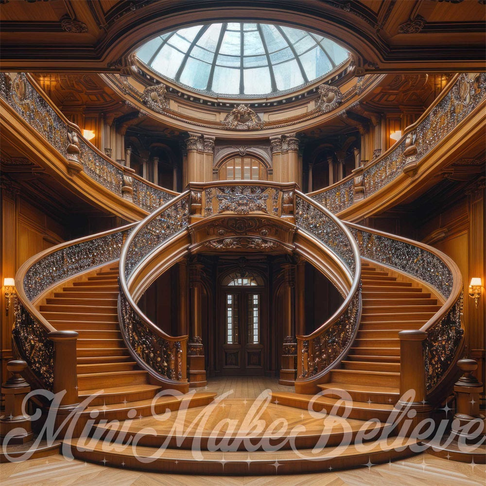 Kate Titanic Luxe Escaliers Toile de fond conçue par Mini MakeBelieve - Kate Backdrop FR