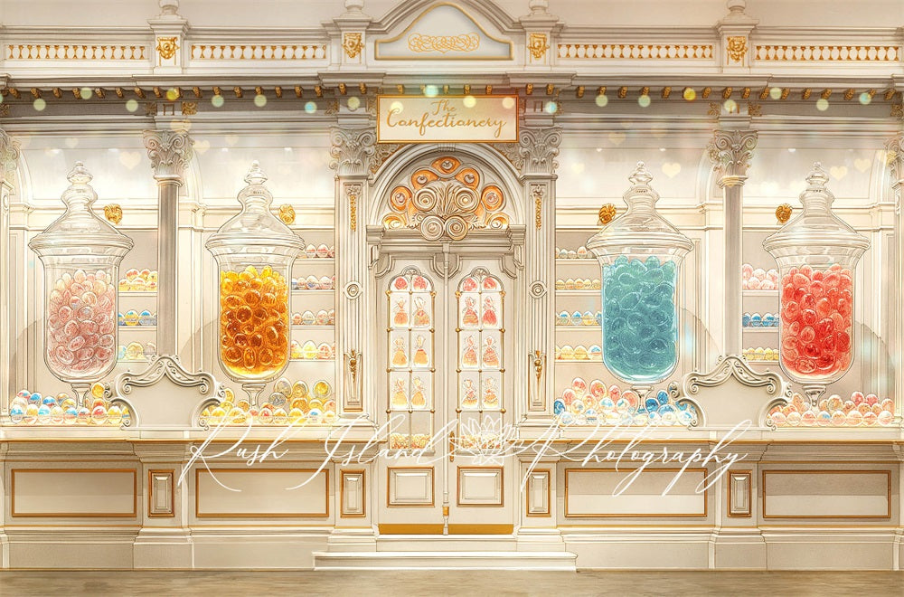 Kate Confiserie Boutique de bonbons Toile de fond conçue par Laura Bybee - Kate Backdrop FR