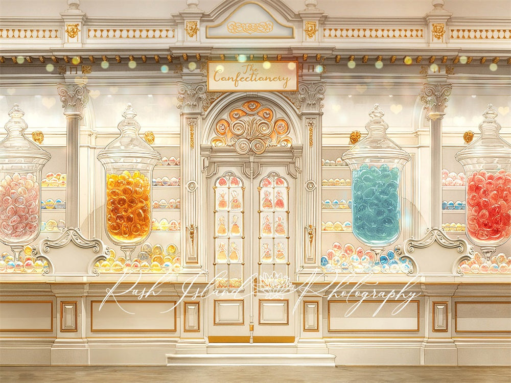 Kate Confiserie Boutique de bonbons Toile de fond conçue par Laura Bybee - Kate Backdrop FR