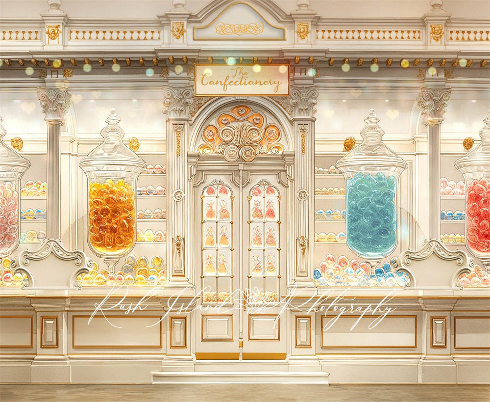 Kate Confiserie Boutique de bonbons Toile de fond conçue par Laura Bybee - Kate Backdrop FR