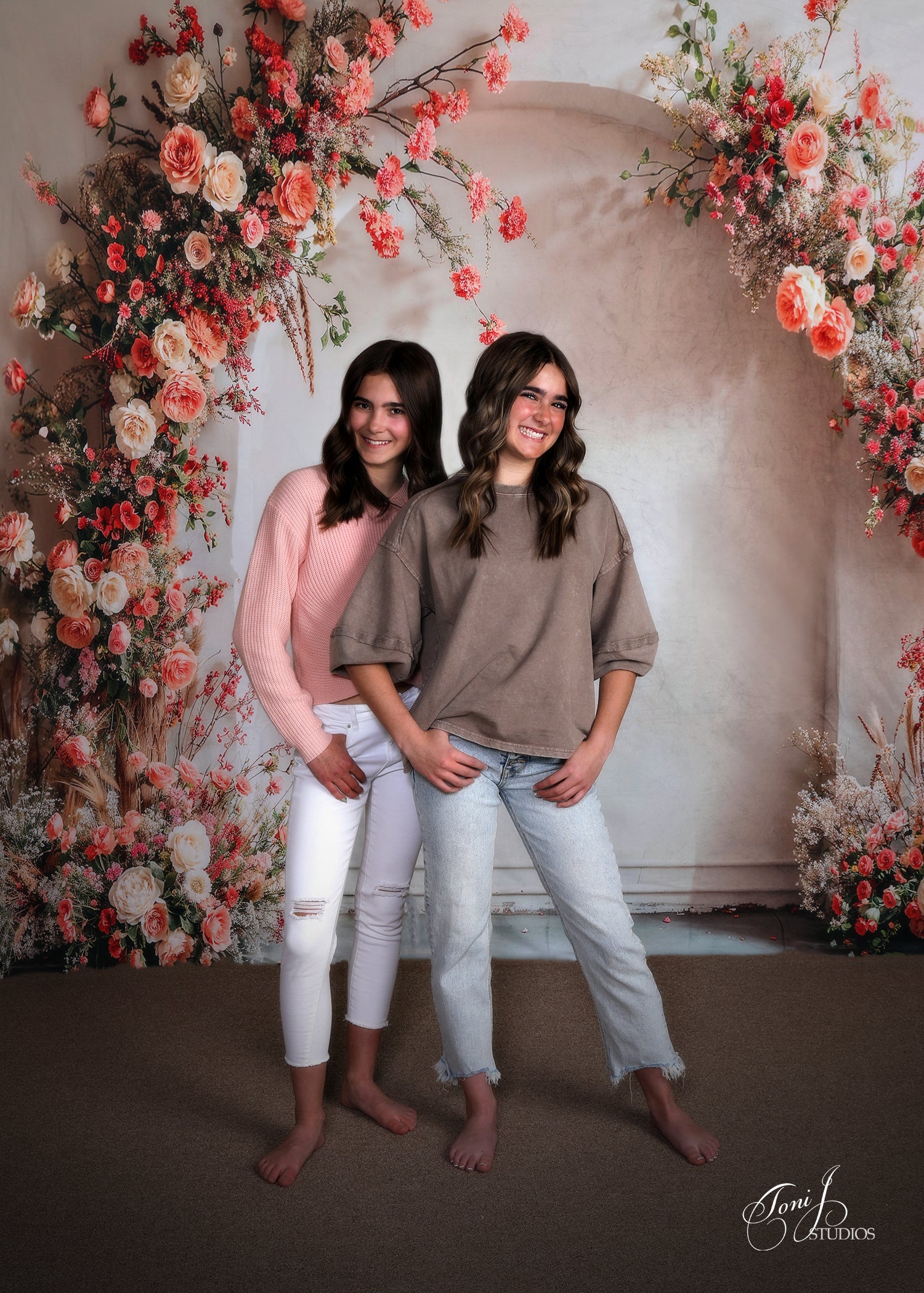 Kate Printemps Mariage Fleurs Blanc Arche Toile de fond conçue par Emetselch - Kate Backdrop FR