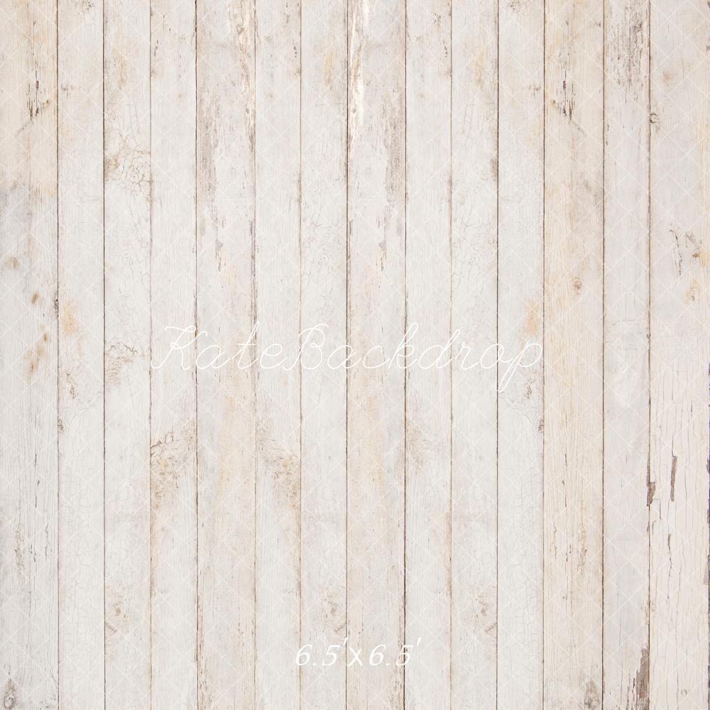 Kate Blanc Bois Sol Toile de fond conçue par Kate Image - Kate Backdrop FR