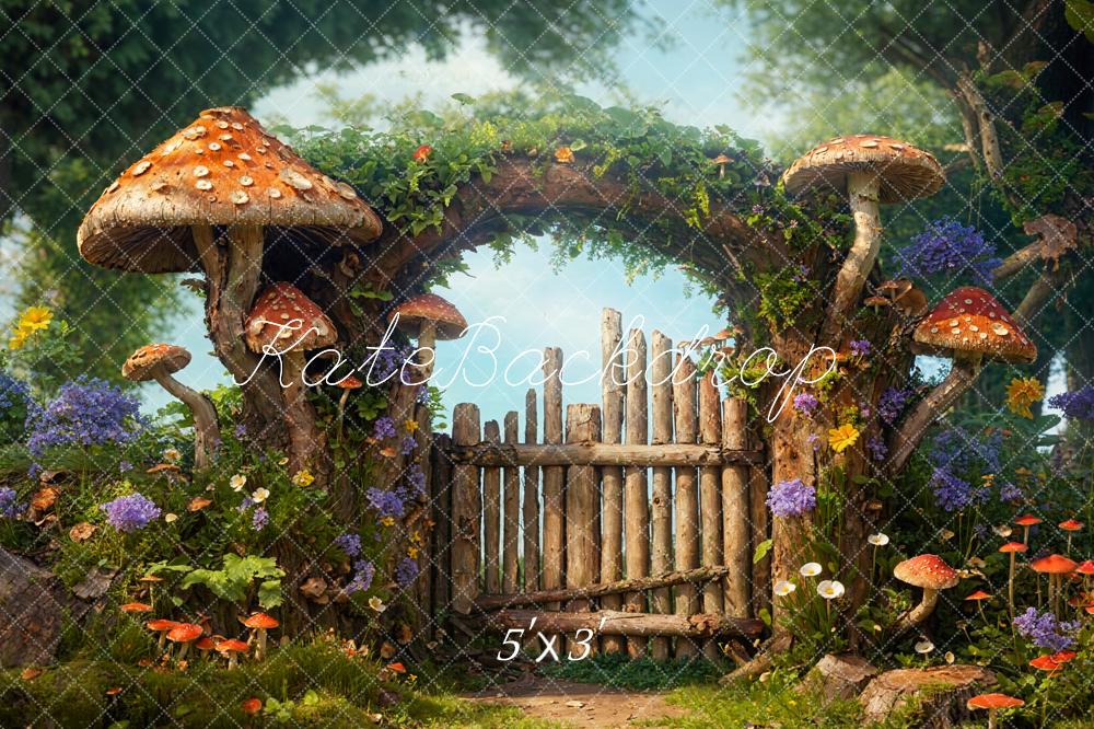 Kate Printemps Conte de fées Arche Champignon Toile de fond conçue par Chain Photographie - Kate Backdrop FR