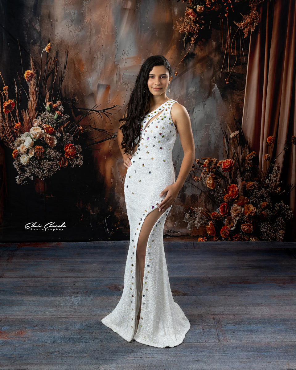 Kate Bohème Abstrait Fleur séchée Rideau Brun Toile de fond conçue par Emetselch - Kate Backdrop FR