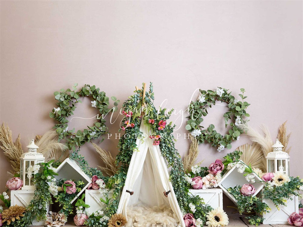 Kate Charmant Bohème Tente Toile de fond conçue par Megan Leigh - Kate Backdrop FR