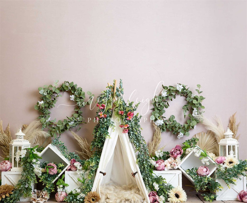 Kate Charmant Bohème Tente Toile de fond conçue par Megan Leigh - Kate Backdrop FR