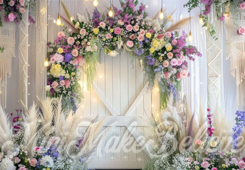 Kate Fête des mères Porte Florale Mariage Toile de fond conçue par Mini MakeBelieve - Kate Backdrop FR