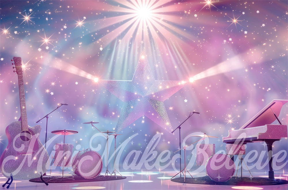 Kate Swift Femelle Scène Rock-Pop Toile de fond conçue par Mini MakeBelieve - Kate Backdrop FR